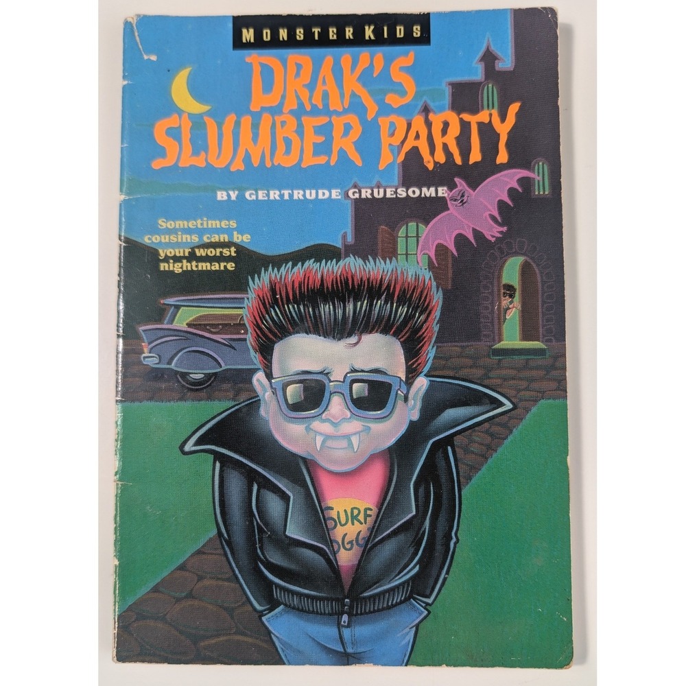 Harper Monster Kids Drak's Slumber Party Gertrude Gruesome Paperback 1996 Vtg